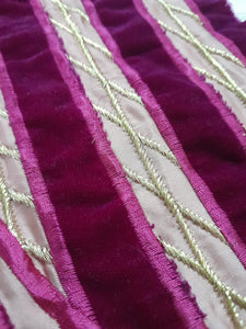 Asifa Nabeel Velvet Silk-Applic