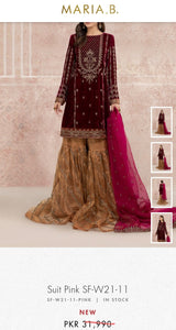 Mariab Shimmery CottonNet Fabric