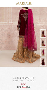 Mariab Shimmery CottonNet Fabric