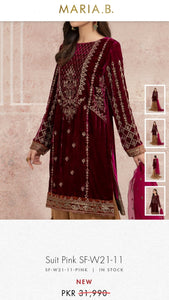 Mariab Shimmery CottonNet Fabric