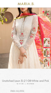 Mariab Sleeves Pair Foil work