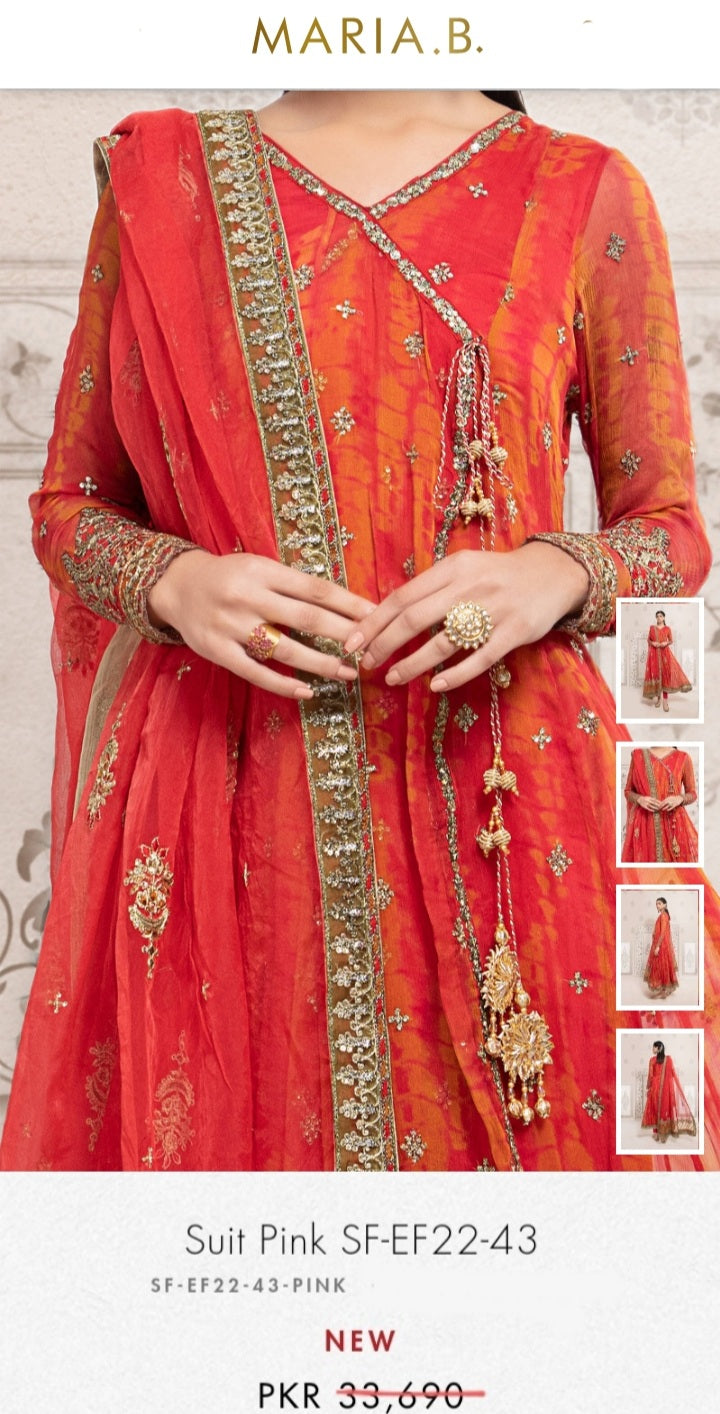 Mariab Frock Panels & Duppta