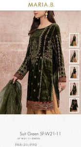 Mariab Shimmery CottonNet Fabric
