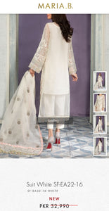 Mariab Sleeves Pair Pearl work