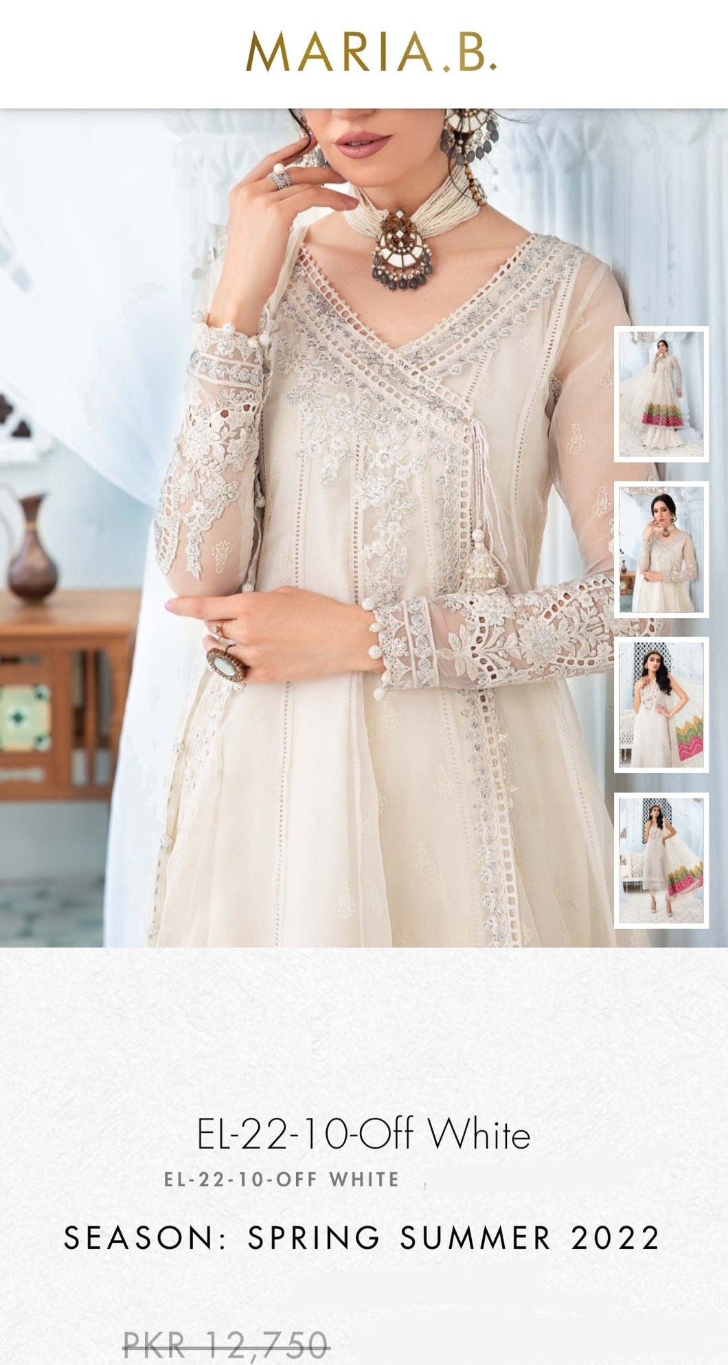 Mariab Neckline Angrakha