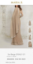 Load image into Gallery viewer, Mariab Fabric Embriodered Chiffon
