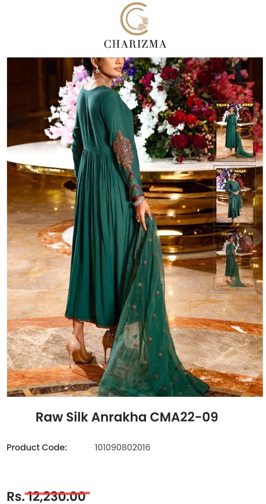 Charizma Raw silk Fabric