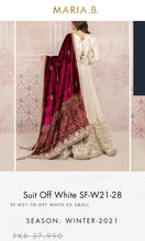 Load image into Gallery viewer, Mariab Fabric Embroidered Raw Silk
